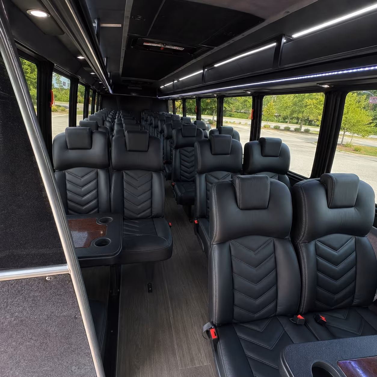 charter buses for large montgomery wedding receptions and multi venue days