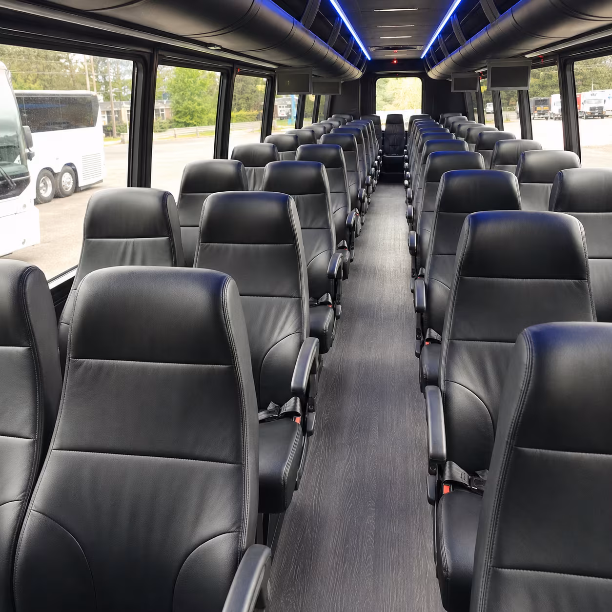 group transportation buses for montgomery bucks basketball and local arena events
