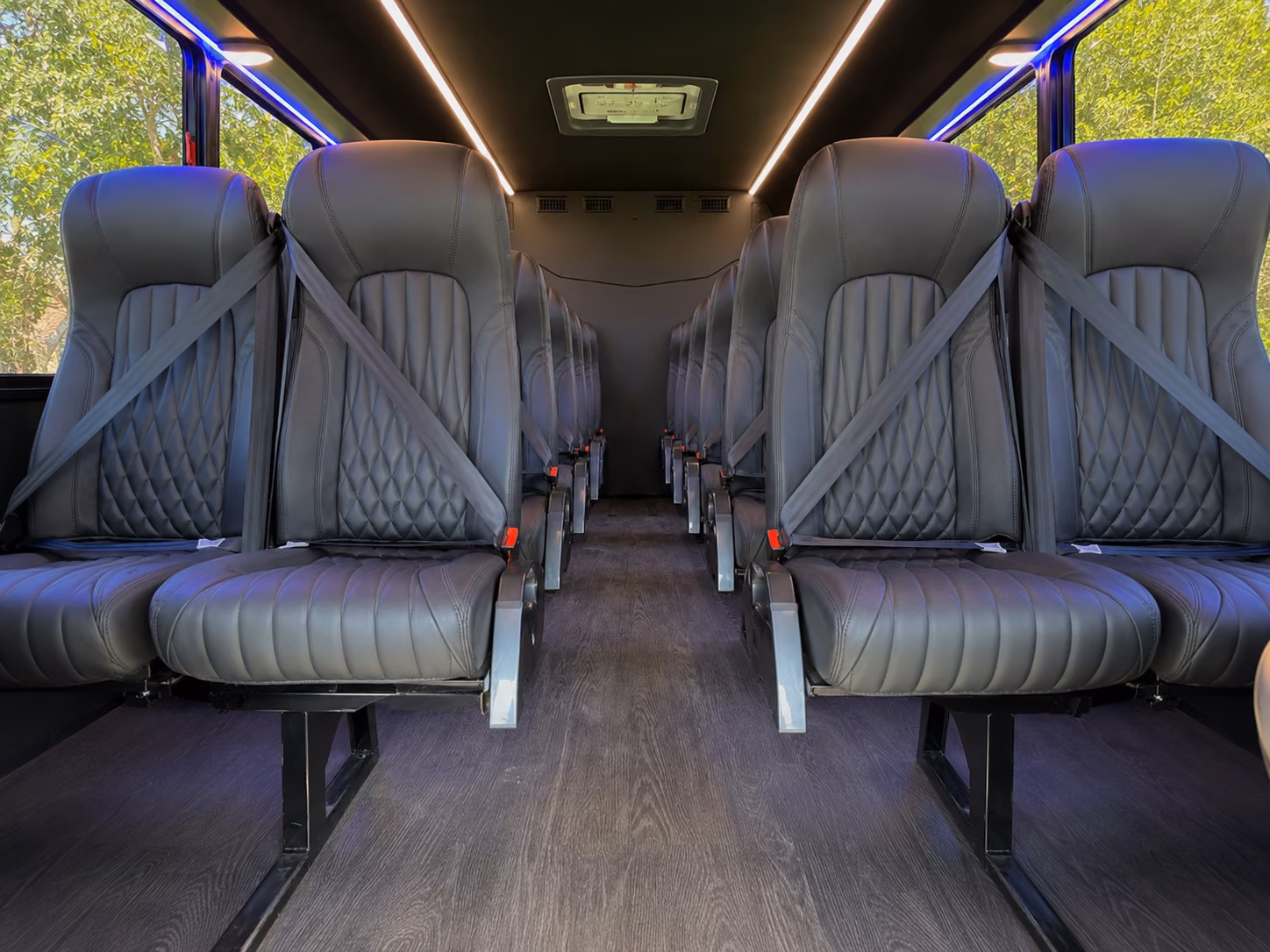 montgomery 15 passenger minibus interior