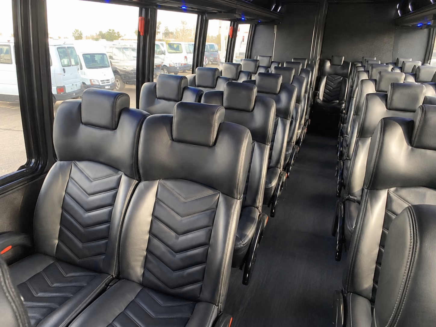 montgomery 18 passenger minibus inside