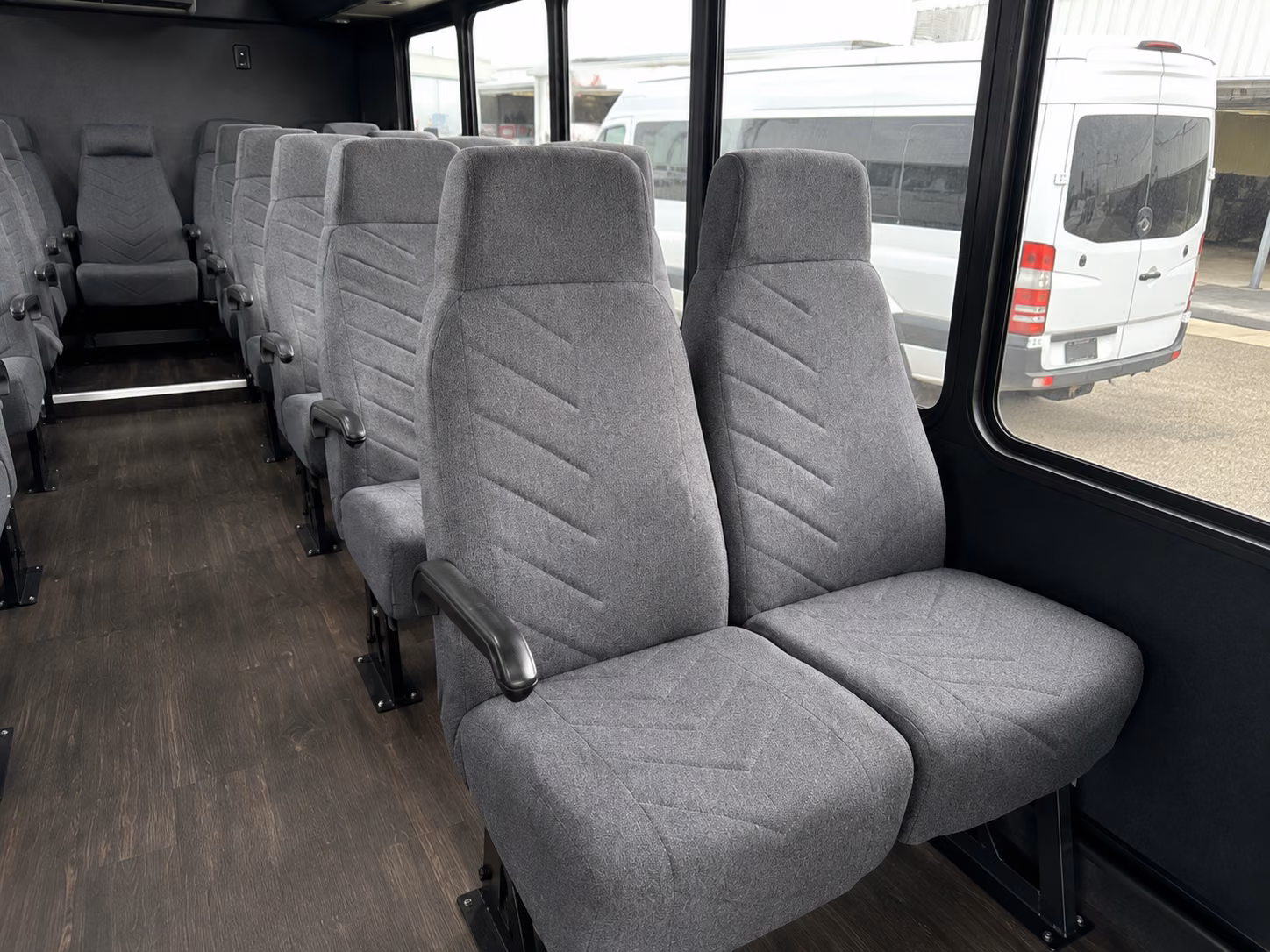 montgomery 20 passenger minibus interior