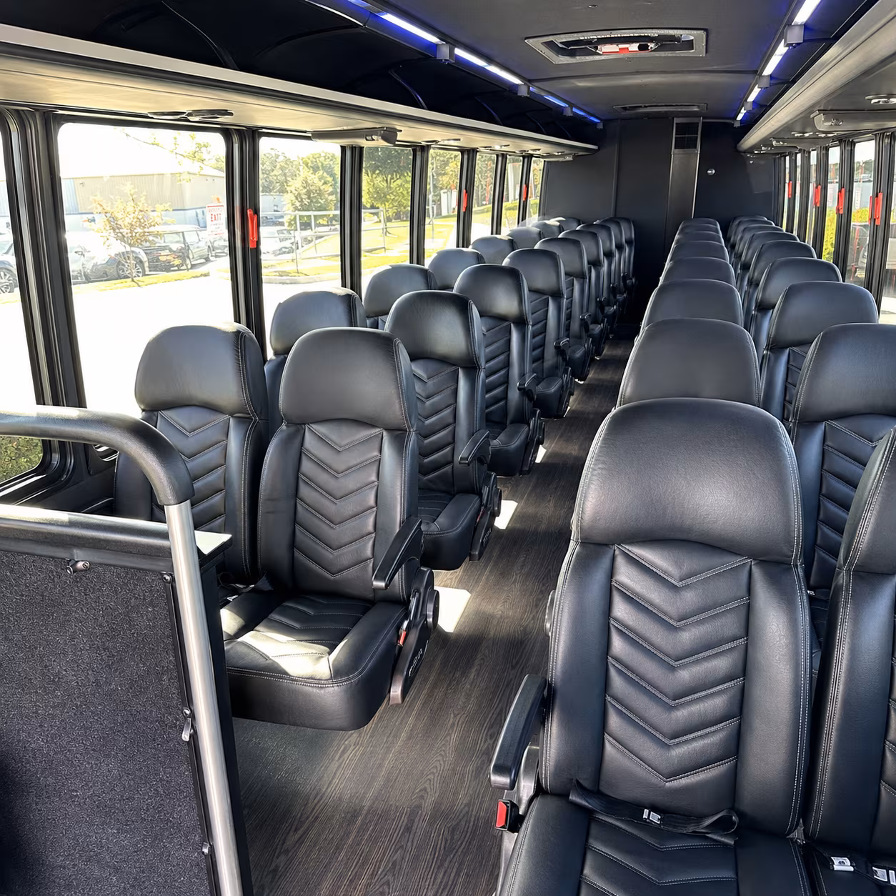 montgomery 25 passenger minibus interior