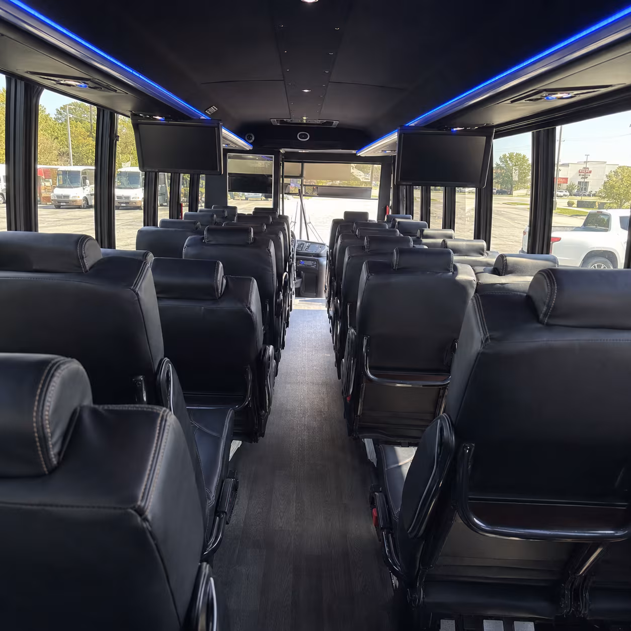 montgomery 30 passenger minibus interior