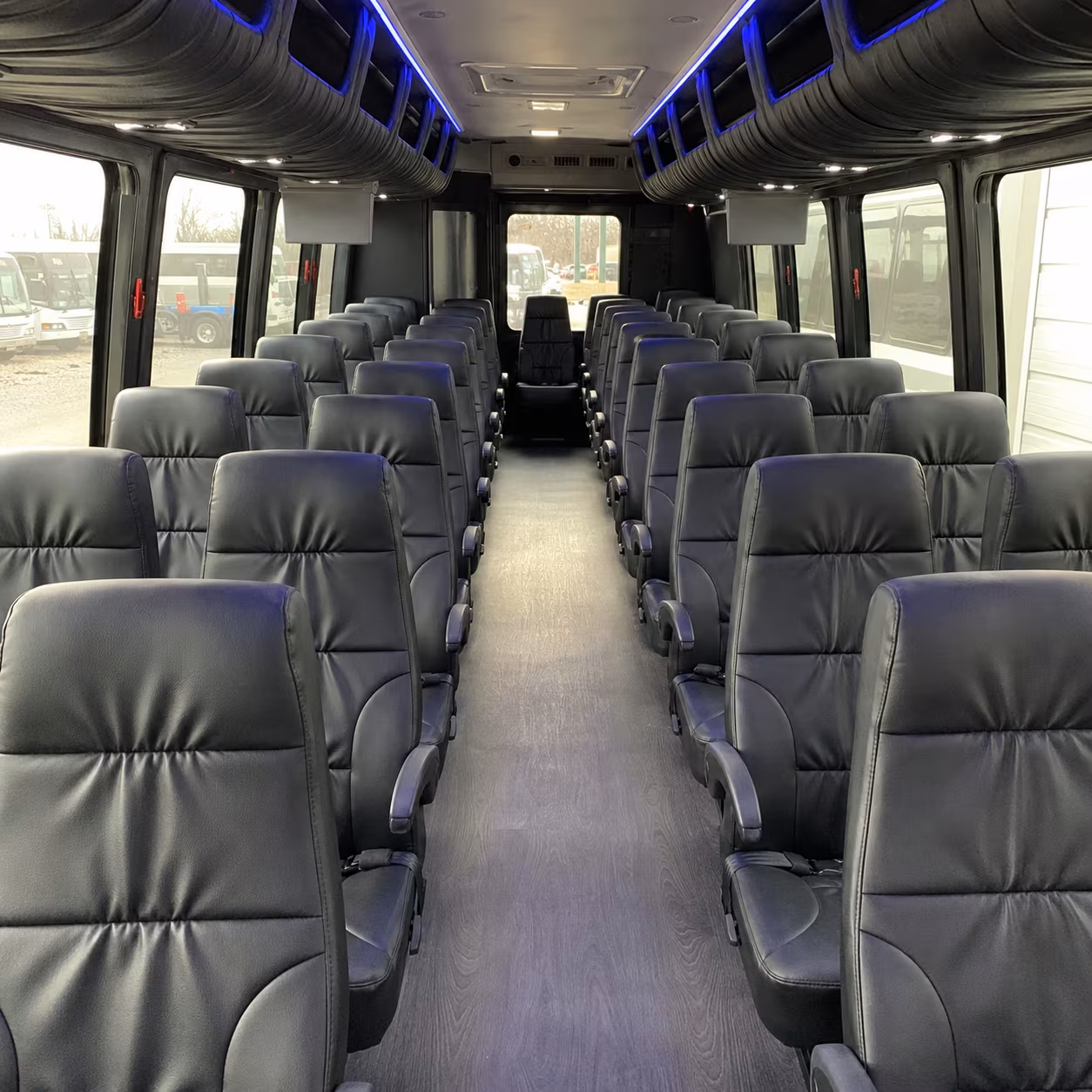montgomery 35 passenger minibus inside