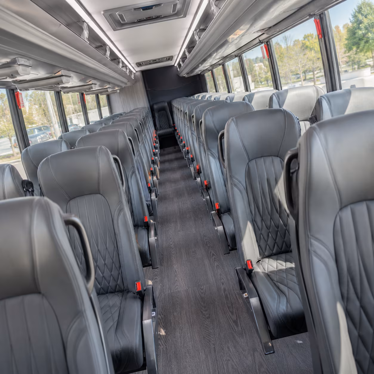 montgomery 35 passenger minibus interior