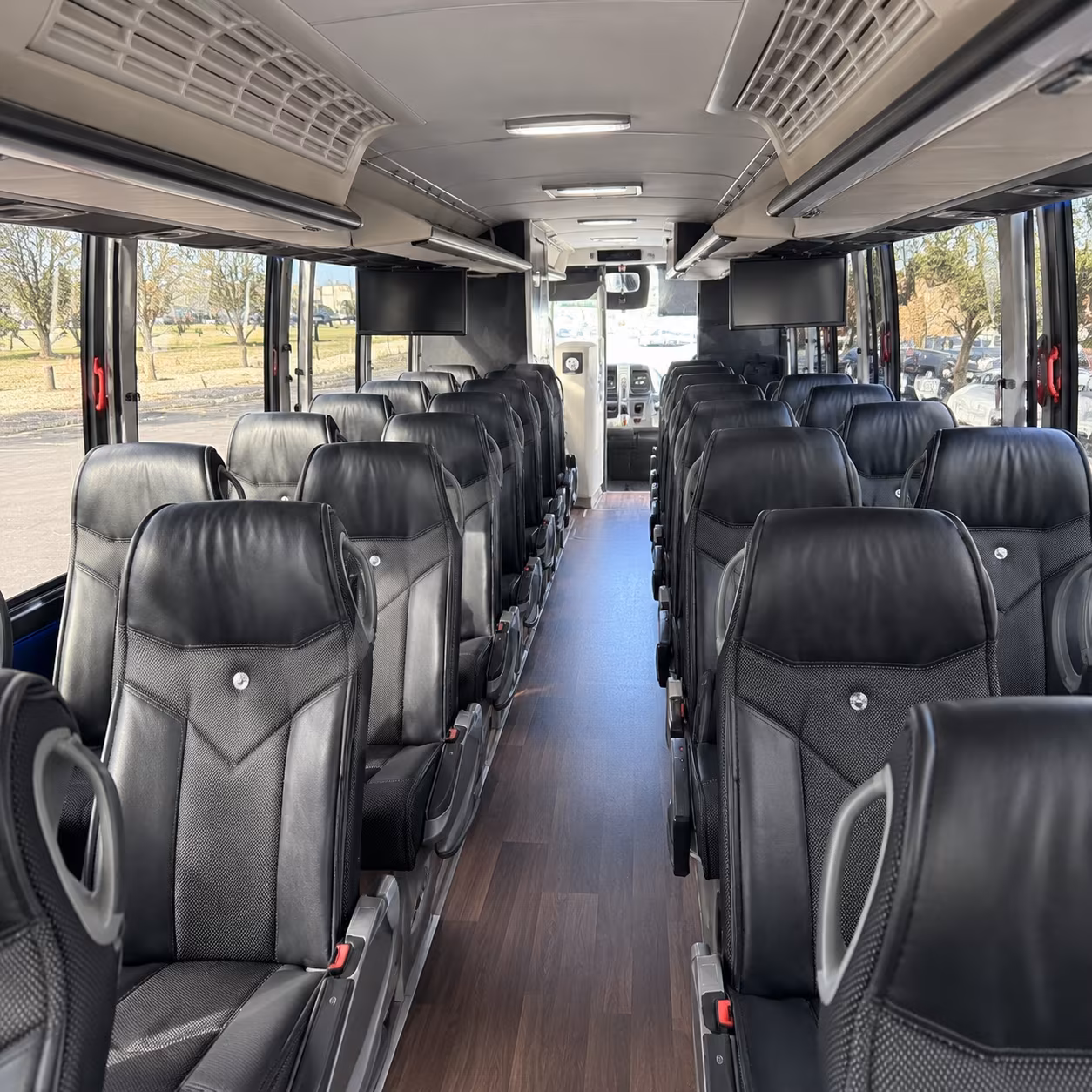 montgomery 56 passenger charter bus interior