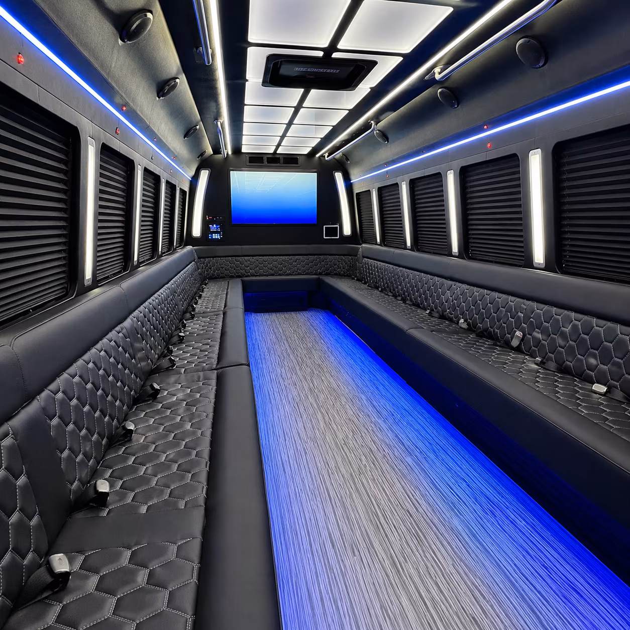 montgomery party bus interior